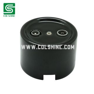 TV Radio socket in black porcelain surface mounted